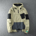 Men's Hip Hop Hooded Multi-Pocket Work Jacket