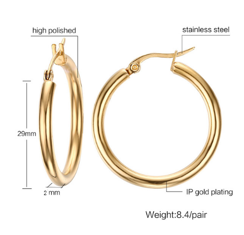 Ethnic Style Round Earrings (Large Size)
