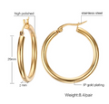 Ethnic Style Round Earrings (Large Size)